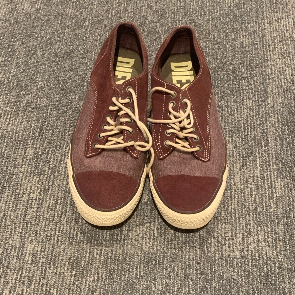 Vintage Diesel Women’s Plum Casual Suede Sneakers